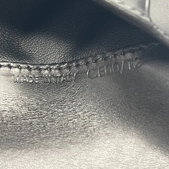 Celine Triomphe Printed Canvas & Leather Compact Wallet - Black - Preowned - Picture 12 of 13